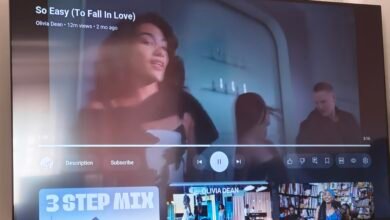 Oliver Dean's So easy to fall in love music video playing on the TCL 43" V6C